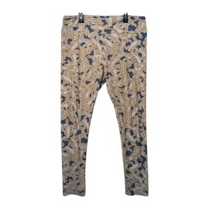 LuLaRoe X Disney Tigger Winnie The Pooh Beige Blue Patterned Leggings Tall Curvy